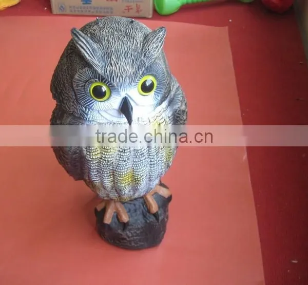 OEM Blow Molding Plastic Owl Garden Decoration Bird Repeller Plastic Owl Huizhou Factory photo-5
