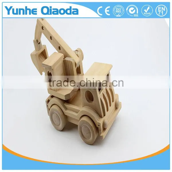 Wood 3D Vehicle Puzzles Rooter Truck 3D Woodcraft Kit Assemble Paint DIY 3D Puzzle Toys for Kids Adults the Best Birthday Gift photo-6