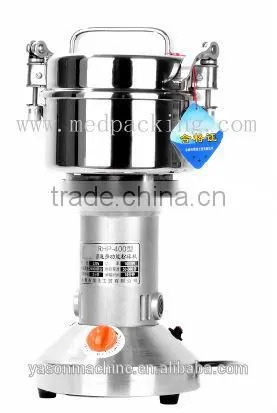Small Stainless Steel 400 g Powder Machine Ultrafine Grinding Machine Chinese Household Electric Grinder Mill photo-2