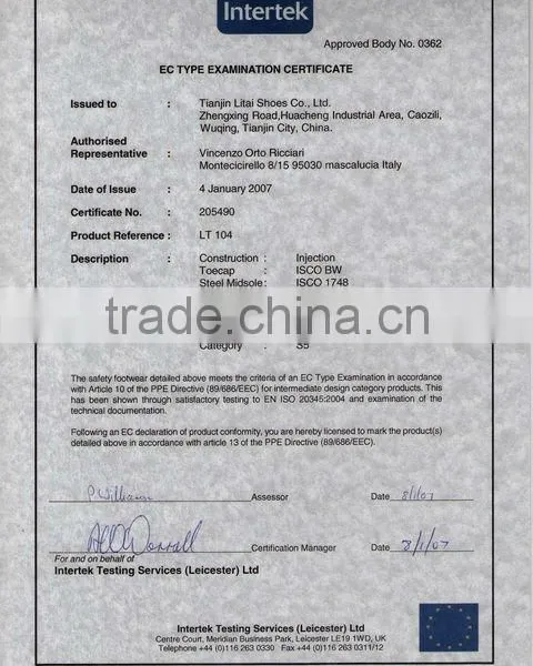 CE EN 20345 S5 Work Safety Boots With Reflective Article photo-6