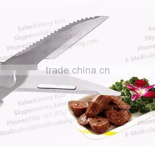 High Quality Safety Kitchen Scissor Stainless Steel Cutting Scissor TPR Scissor photo-5