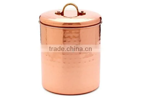 Kitche Canisters, Rose Gold Color Copper Canisters, Elegant Copper Canisters, Copper Jars,decorative Canisters for Kitchen photo-2