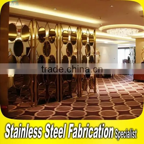 Stainless Steel Dubai Room Divider Screen For 5 Star Hotel Decoration photo-4