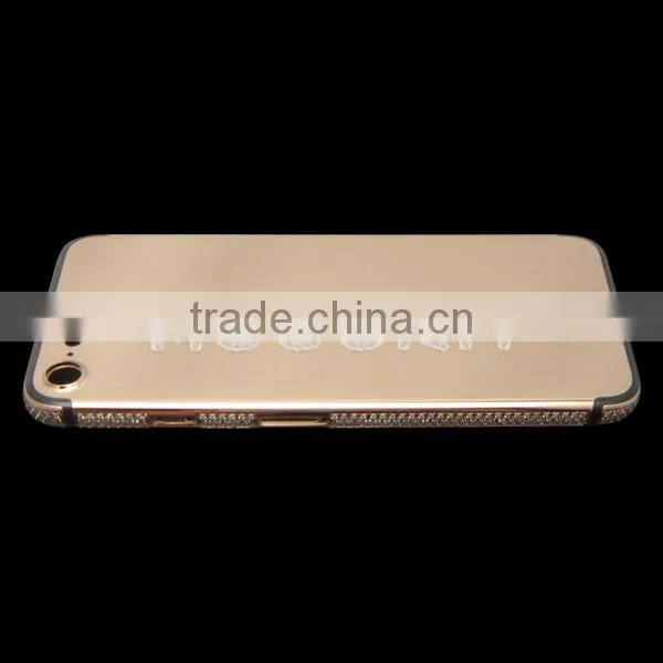 Gold Plated Back Housing, Diamond Back Cover for IPhone 7 Gold Housing photo-6