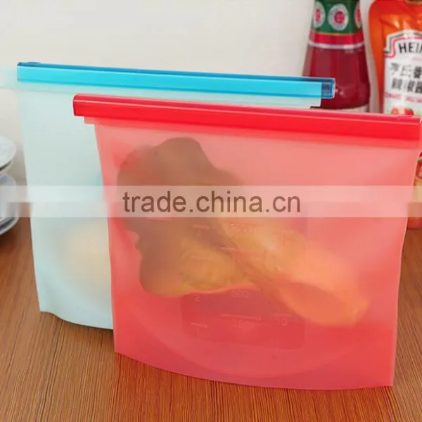Wholesale Stock Portable Silicone Food Seal Freshness Protection Bag photo-4