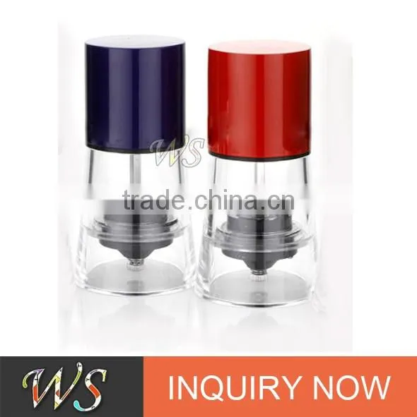 WS-PG18 Small Size Colorful Casing Salt and Pepper Grinder Set