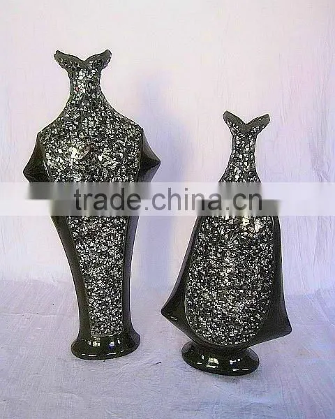 High Quality Green Color Glass Flower Pot photo-6