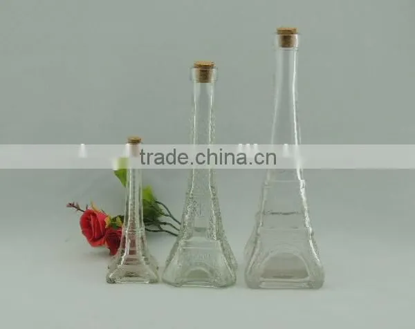 Machine Made Glass Vase for Home Decoration / Square Glass Vase photo-3
