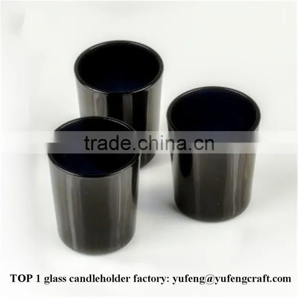 Candle Gift Black Glass Candle Jar photo-3