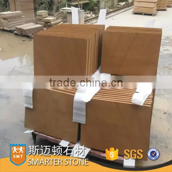 Cheap Teak Sandstone Tiles Sandstone Slabs For Sale Yellow Sandstone Paving photo-5