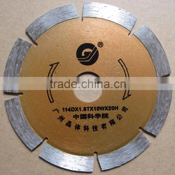 Guangjing 4.5" Diamond Segment Sintered Saw Blade Wheel Marble Cutting Blade Price photo-3