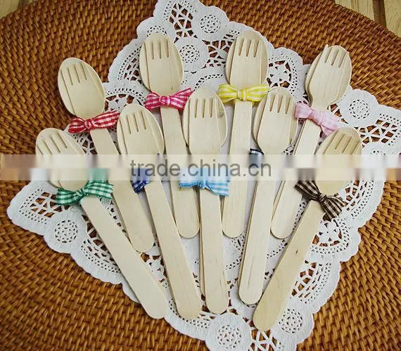 2017 Customize Packing Travel Cutlery Set Disposable Wooden Cutlery photo-5