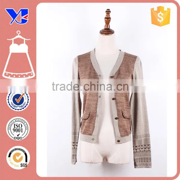 Front Wool Pocket Printed Cuffs Side Pocket Autumn Warmth Trendy Coat