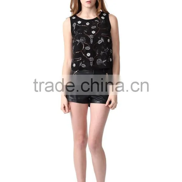 Fashion Ladies Sequin Top Lady Blouse & Top photo-2