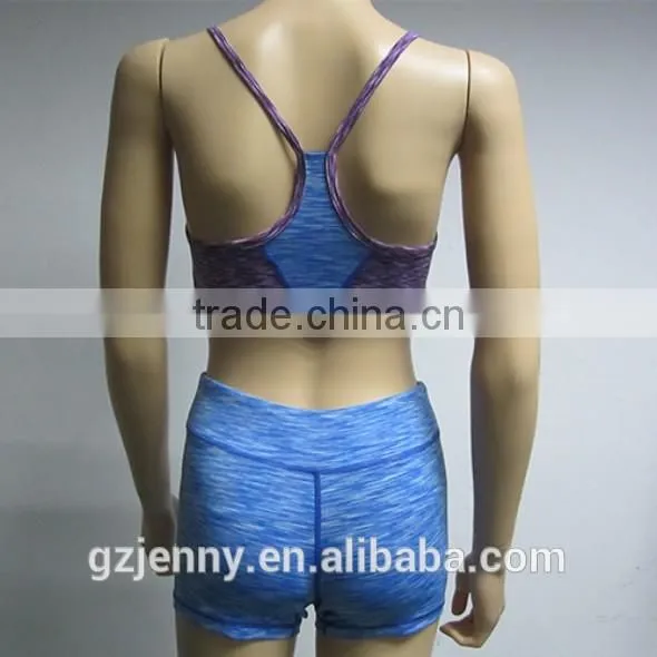 2016 Latest Design Sexy Girls Blue Sports Underwear Fitness Seamless Tube Bra Wear photo-2