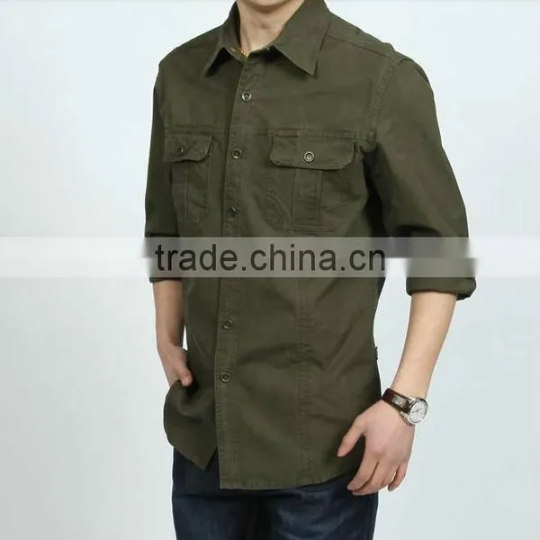 Factory Wholesale Customized Cotton Uniform Workwear Blouses photo-3