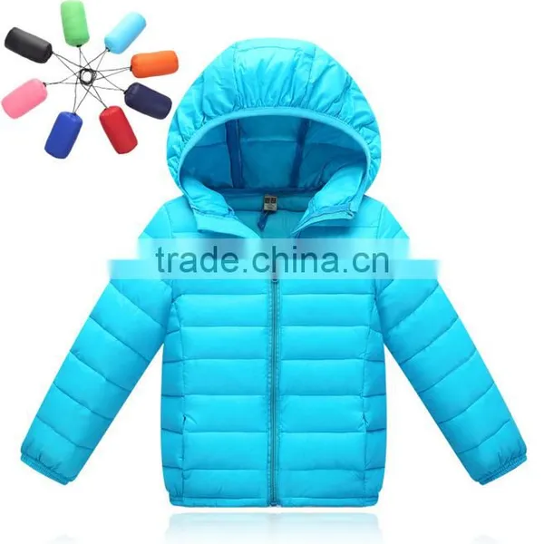 Factory! Custom Cheap but Quality Children Winter Jacket/design Kids Quilted Down Feather Jacket photo-2