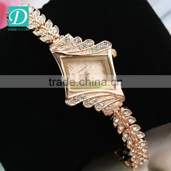 2016 Hot Sale Fashion Gold Wrist Watch Bracelet Women Watches photo-2