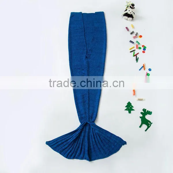 ShiJ 195*90cm 730g Adult High Quality Crochet Mermaid Tail Blanket photo-2