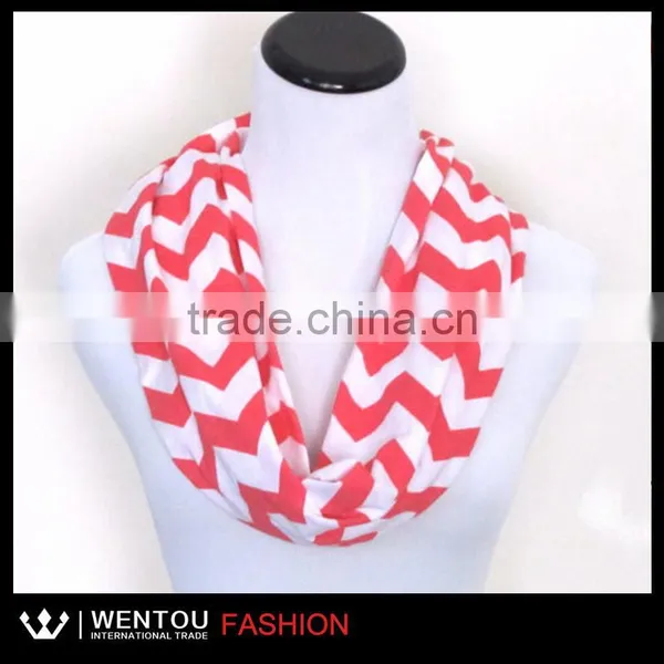 New Arrival Multicolor Chevron Infinity Scarf photo-3