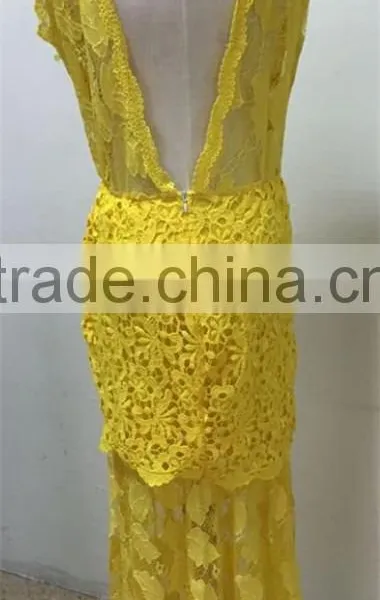 Fast Delivery Elegant Sleeveless Beaded Women Party Wear Long Evening Dress photo-2