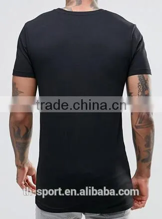 Custom Tall Tee Longline t Shirt Elongated t Shirt photo-5