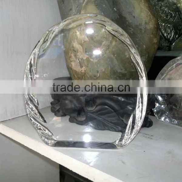 Wholesale Good k9 Crystal Peach Shape Iceberg Awards, Crystal Iceberg Trophy for Souvenir Gift JKC-0131 photo-6