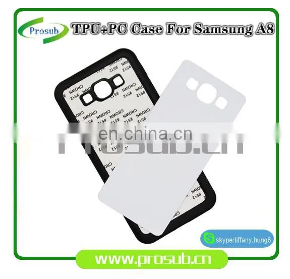 2d Sublimation Heat Transfer PC +TPU Silicon Blank Cell Phone Case for Prosub-Samsung A8 photo-2