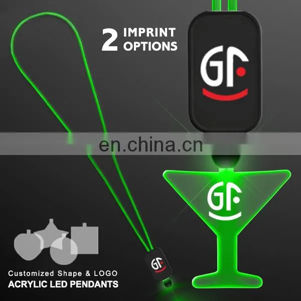 Customized Logo And Shape Christmas Led Necklace photo-3
