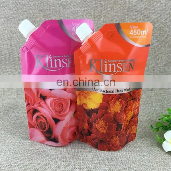 Trusted Factory Supplier Stand Up Nozzle Spout Pouch for Shampoo Bag photo-2