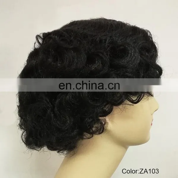 Party Short Black Sexy Synthetic Wigs P-W241 photo-5