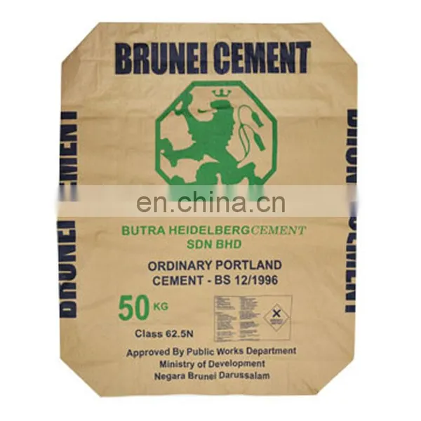 Custom Straw Kraft Paper Packaging Cement Bags photo-2