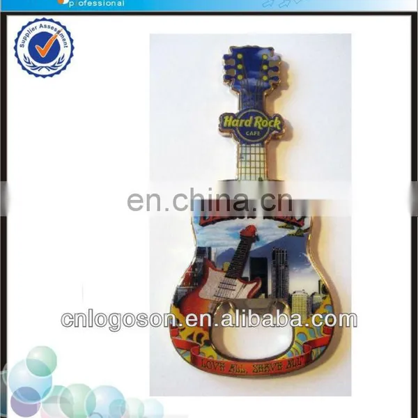 Best Supplier Shiny Silver Chains Guitar Keychain Bottle Opener photo-6