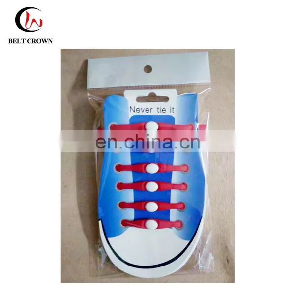 Design Your Own High Quality Round Elastic Silicone Shoelaces Lazy no Tie Shoe Laces for Shoes photo-5