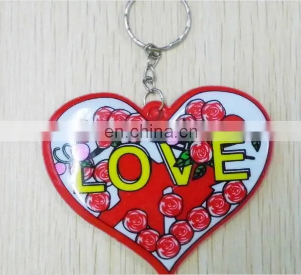 big love heart bag charms customized logo promotional keychain gifts 2018 valentine day promotion gifts