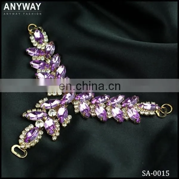Wholesale Shoe Chains Jeweled and Pink Rhinestones Shoe Accessory photo-2