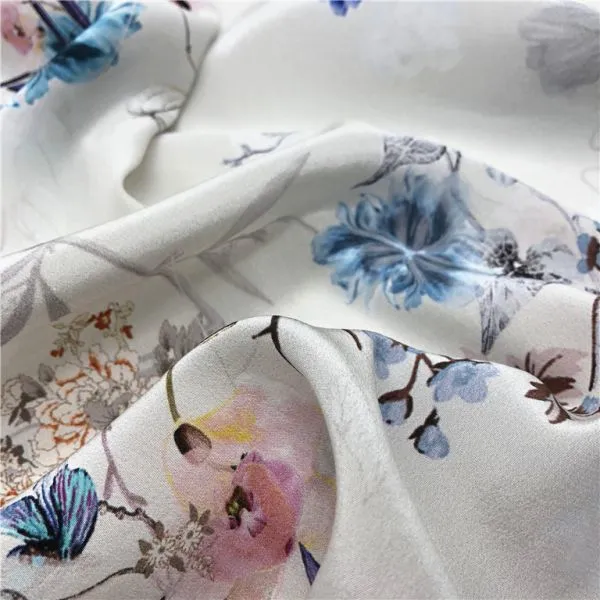 Hot Sales Bright Colors Custom Digital Print Silk Fabric Yarn photo-4