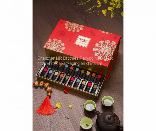 Elegant Top Quality Price Cutting Custom Printing Logo Paper Chocolate Boxes photo-2
