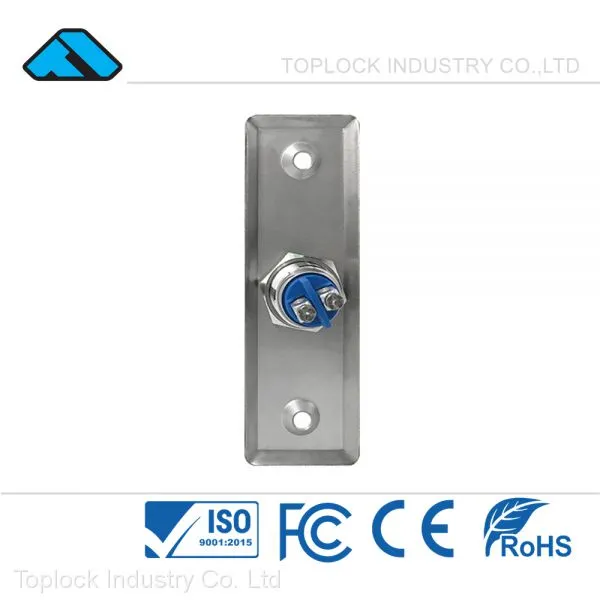 Slim Stainless Steel Exit Push Button With Security System Electric Door Lock photo-3