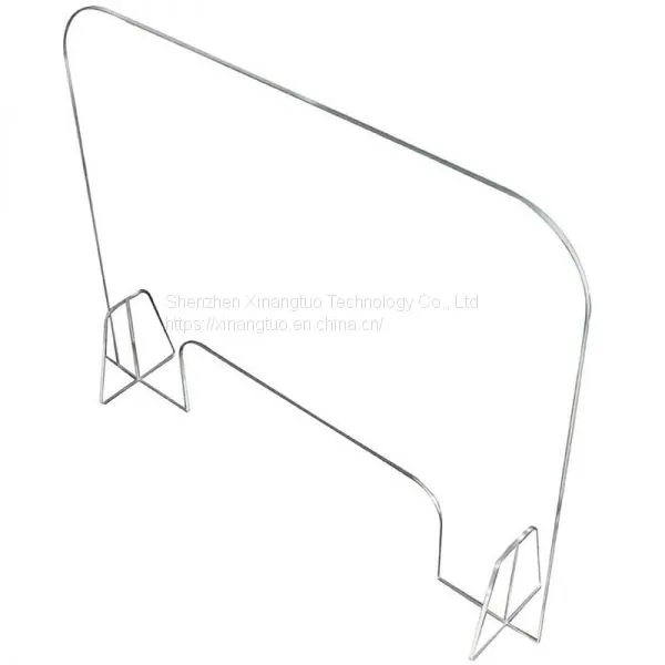 Wholesale High Quality Custom Transparent Acrylic Desk Shield Plexi Glass Foldable Sneeze Guard for School Student Desk photo-3