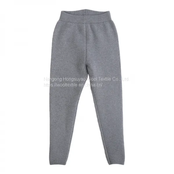 Pure Cashmere Trousers, Seamless Warm Wool Pants For Childrens photo-3
