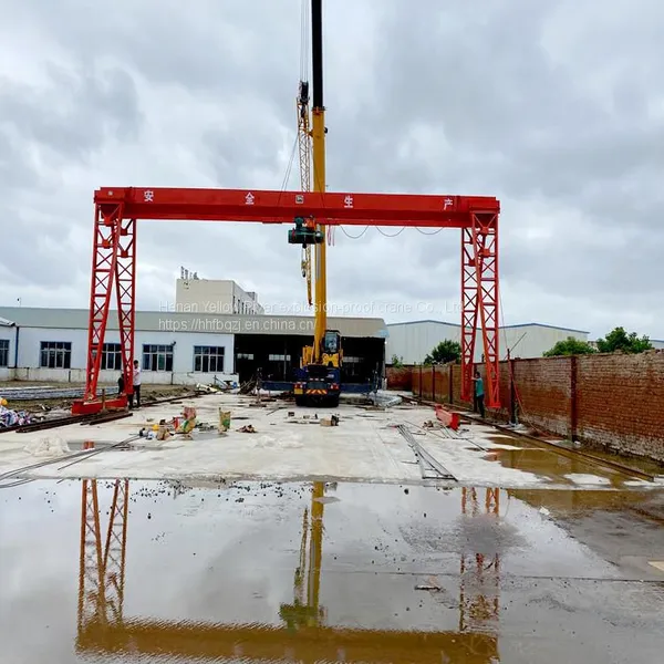 MH Type10 Ton General Gantry Crane, Gantry Crane, Main Girder Box Support Leg Gantry Crane, Rail Type Small Crane photo-4