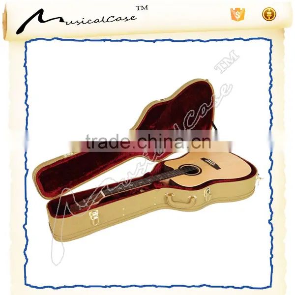 Portable Leather Guitar Case