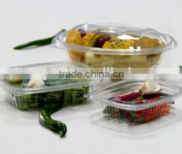 PET Plastic Box, Disposable Food Container, 8oz/240ml