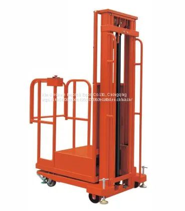 Full Electric Aerial Order Picker Low Profile Hydraulic Self Propelled Order Picker Cargo Lifting Work Positioner photo-2