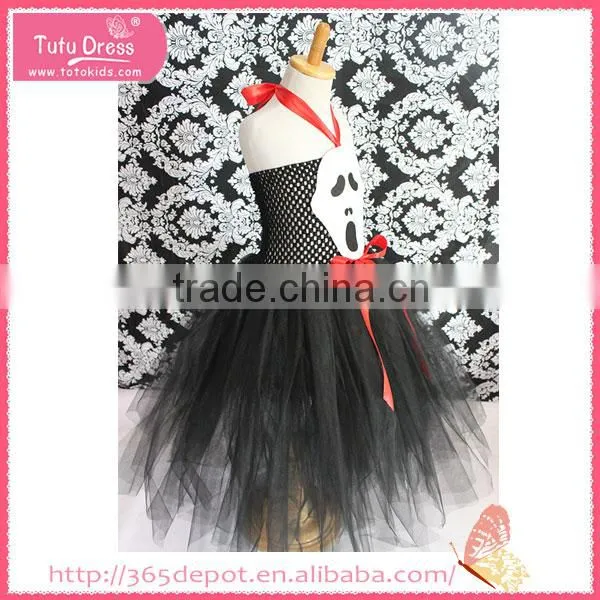 Orange and Black Pumpkin Decorated Chest Braces Gauze Dress Halloween Costume Supplier's Choice photo-4
