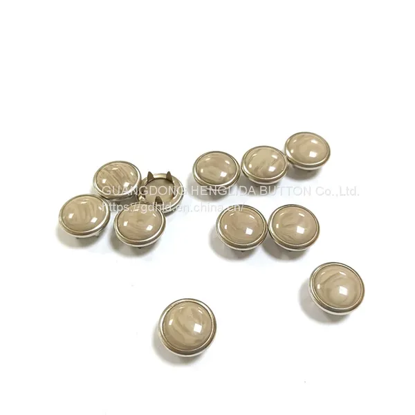 HLD Factory Wholesale Color BRASS&SS 16L 18L Pearl Prong Snap Button for Clothes photo-3