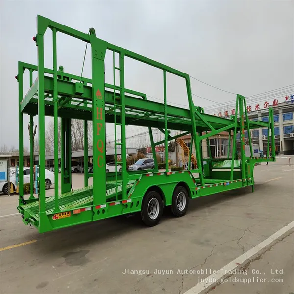 Six Vehicles Transport Semi-trailers, Small Cage Trucks Transport Semi-trailers photo-4