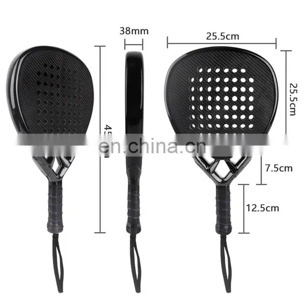 Manufacturer Customized Design Hot Sale Padel Racket Carbonio 18k photo-4