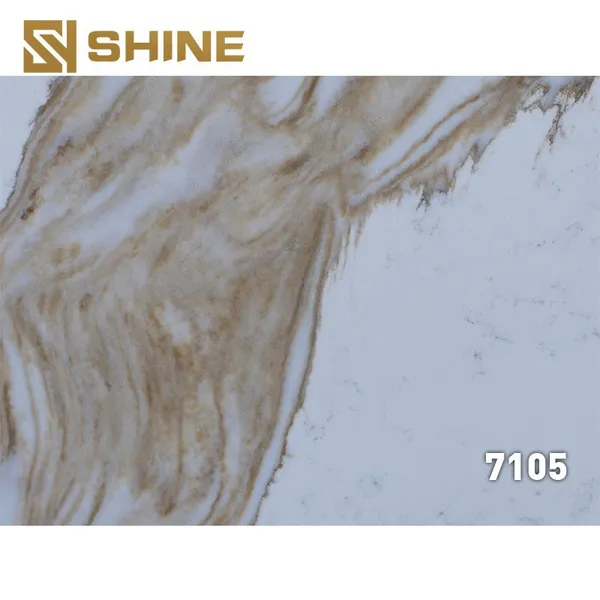Artificial Quartz Slabs Calacatta Quartz Stone Slab Polished Solid Surface Quartz Slabs photo-5